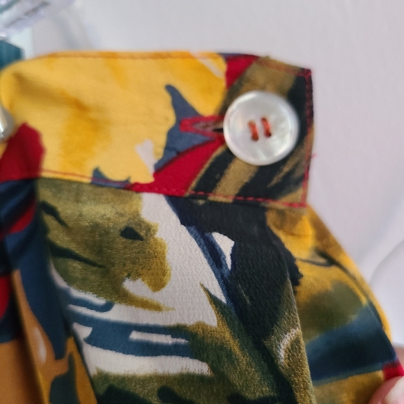 - Jones New York Floral Skirt • 100% Silk •Jungle Print • Size 16 - Picture 4 of 7